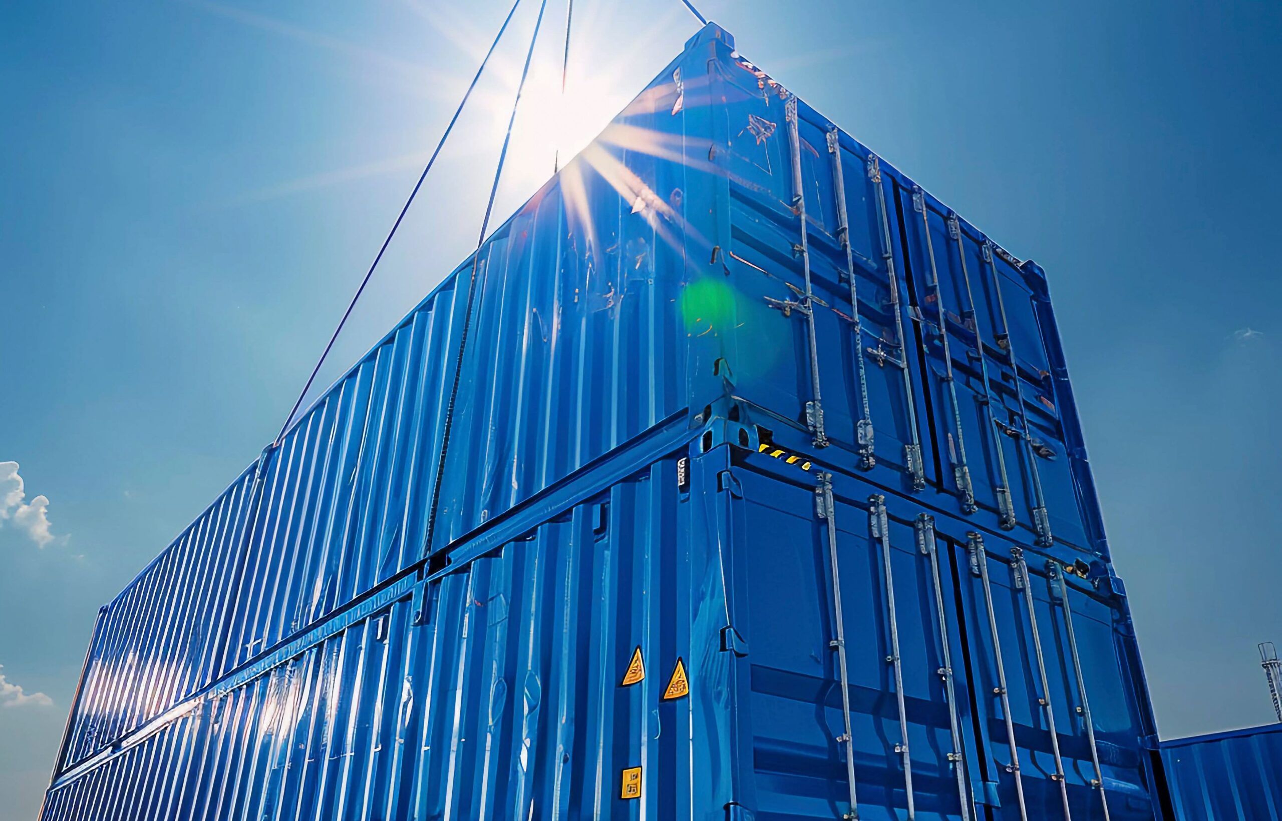 Container grande blu