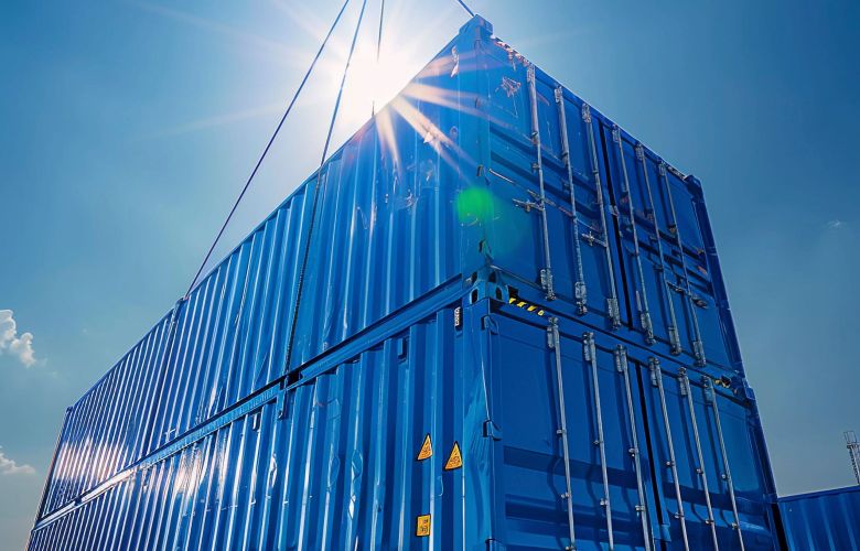Container blu grande